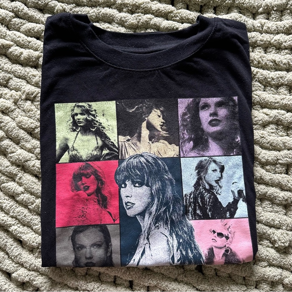The Eras Tour Taylor Swift Black Band Tee